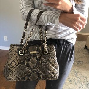 Kate spade snake skin shoulder bag
